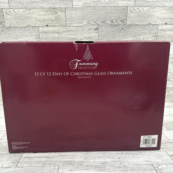 Vintage Sears Roebuck Trimming Traditions 12 days of Christmas Glass Ornaments - Picture 15 of 15